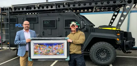 Photograph from ‘Supporting the 45th Anniversary of the Headquarters Mobile Support Unit’
