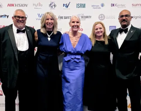 The GCG team at the Fire & Security Matters Awards ceremony